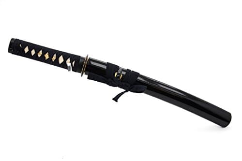 Musashi Brand Japanese Style Handmade Samurai Tanto Sword, 1045 Carbon Steel, Heat Tempered