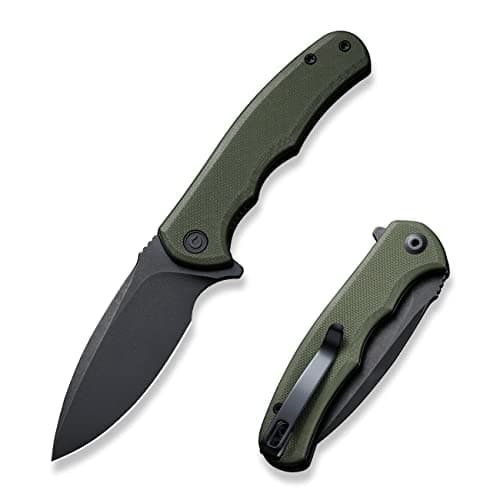 CIVIVI Mini Praxis Folding Knife, D2 Steel, G10 Handle, Pocket Clip, EDC Knife, Sharp Camping Hiking