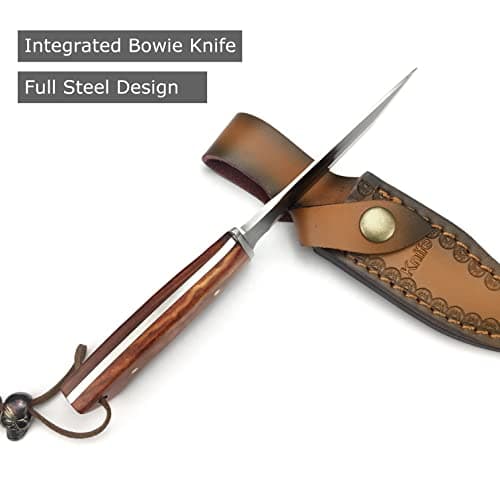 HUAAO 7.6'' Tanto Fixed Blade Knife with Sheath
