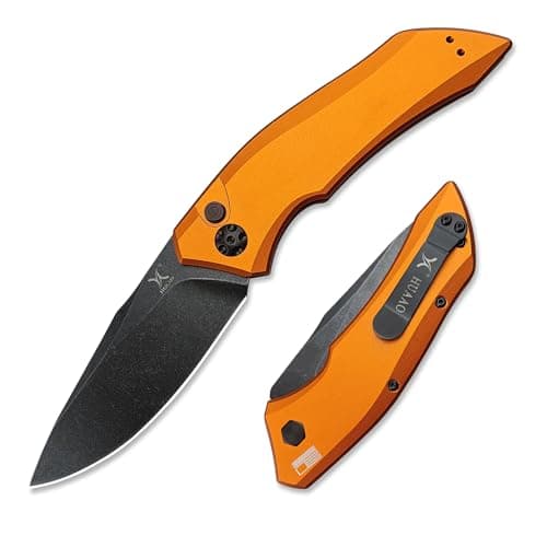 Huaao 8.15 Button Lock Knife for Men