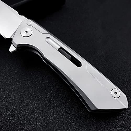 HUAAO 6.3'' Tanto Folding Knife for EDC Outdoor Camping Hiking