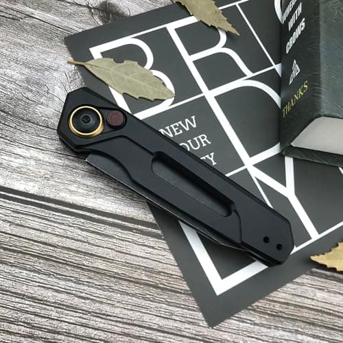 EDC SpeedSafe Assisted Opening Push Button Lock Pocket Knife for Outdoor Multifunctional Use