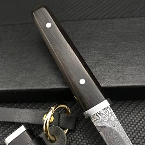 Hardened Damascus Tanto Blade Mini Katana Display Knife
