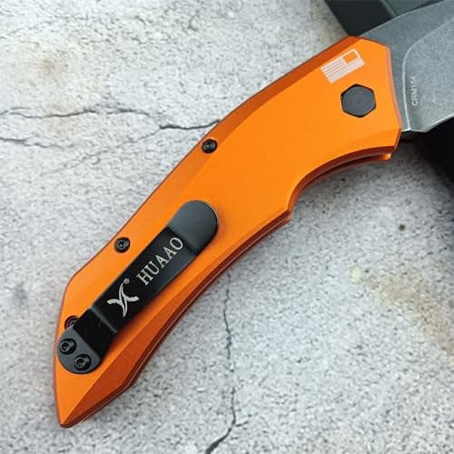 Huaao 8.15 Button Lock Knife for Men