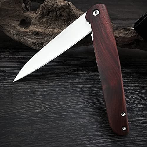 HUAAO 8.5'' Folding Knife for Hunting, Survival, Hiking, Camping