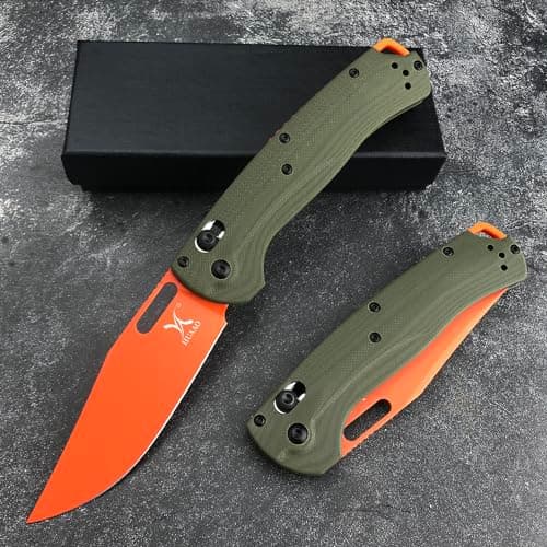 Compact Folding Pocket Knife for Outdoor, Camping (Green)